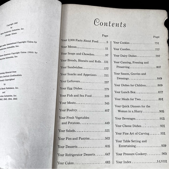 Vintage 1948 Culinary Arts Institute Encyclopedic Cookbook  Ruth Berolzheimer - Picture 9 of 16